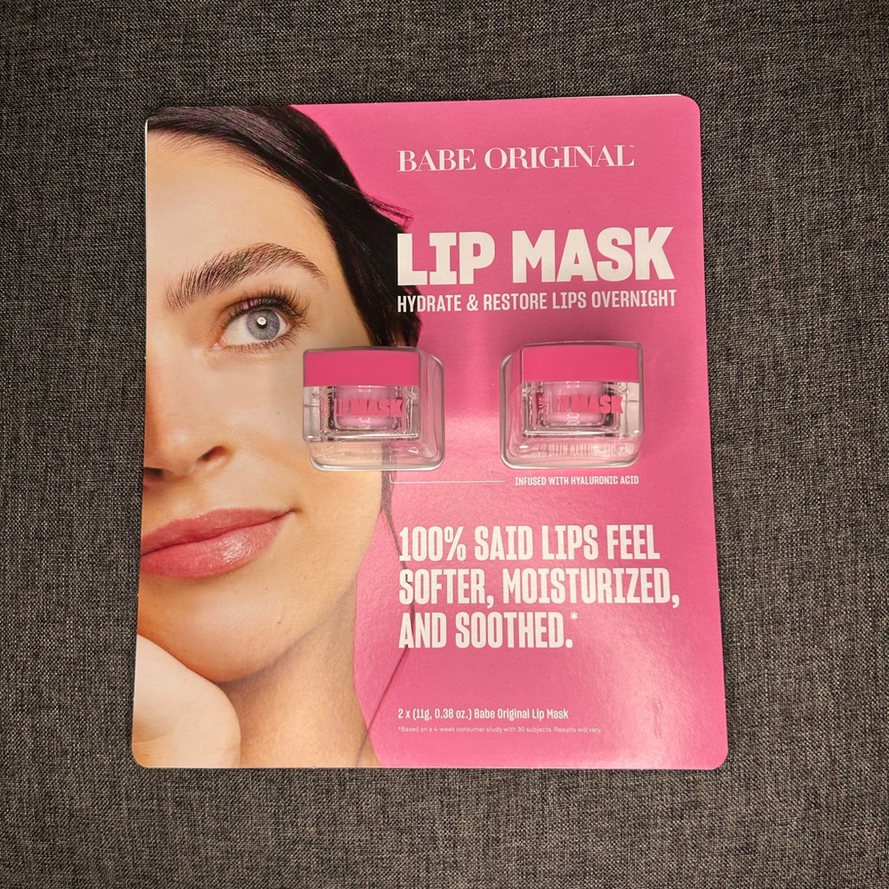 Babe Original Lip Mask, 2 pack